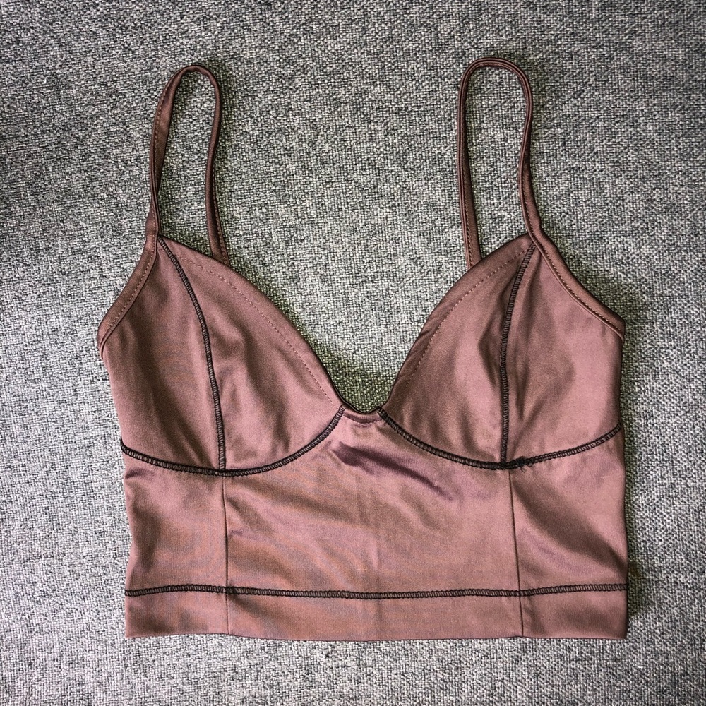 Bershka tight cami bralette, never worn, like new.